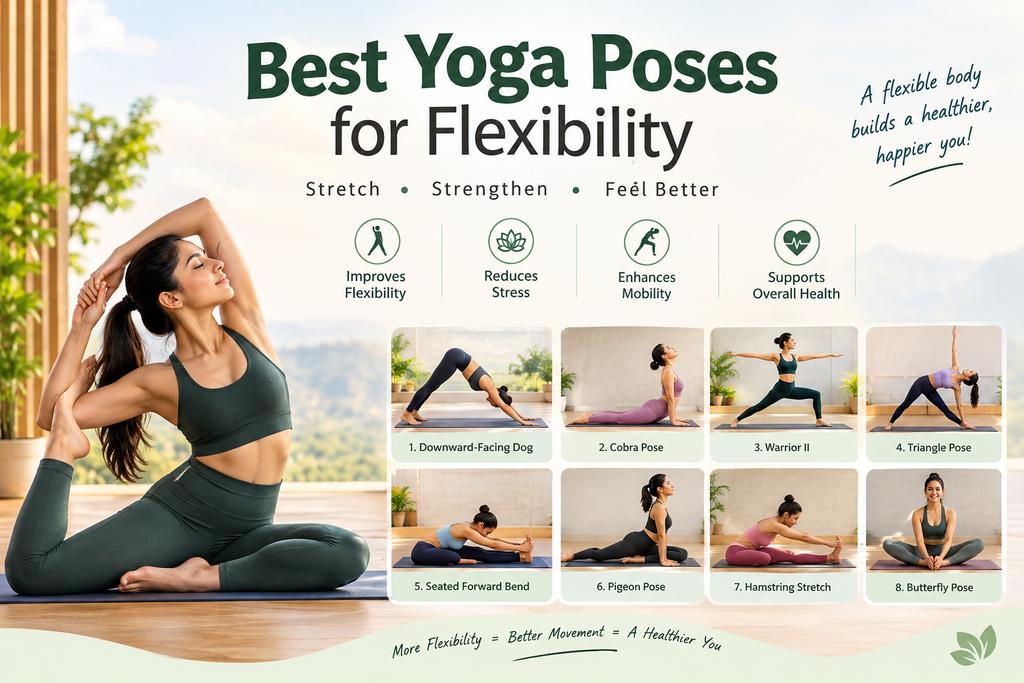 Best yoga poses for flexibility and improved mobility.